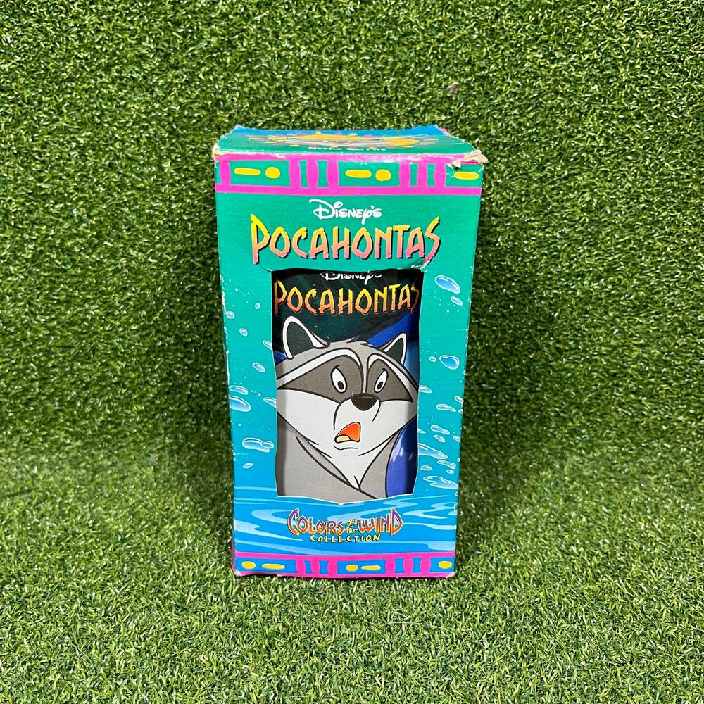 Vintage 1994 Disney Pocahontas Meeko Collector Series Tumbler